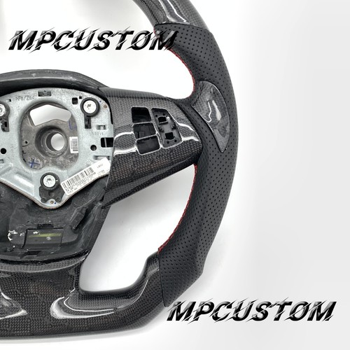 Fit For BMW X5 M X3 X6 E70 E71 E72  2007-2013 Real Carbon Fiber Steering Wheel  - Picture 4 of 9