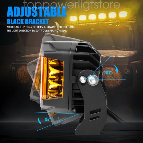 3" 5" 7" LED Driving Lights Offroad Spot Fog Lamps Pods DRL SUV ATV Jeep Truck - Picture 26 of 35