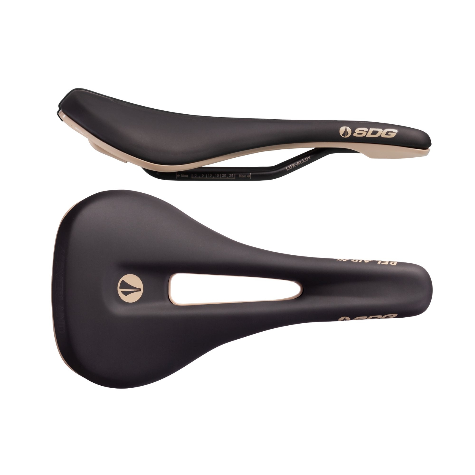 SDG Components Bel-Air V3 Overland Lux-Alloy Gravel Bike Saddle 260 x 140mm Road