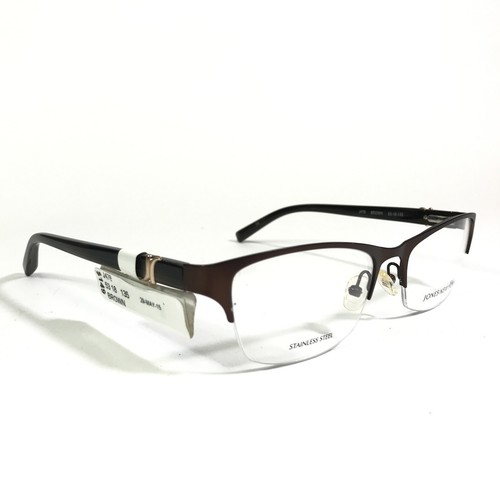 Jones New York Eyeglasses Frames J476 BROWN Square Half Rim 53-18-135 - Picture 2 of 10