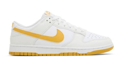 NWB NIKE Dunk Low Retro 'White University Gold' Sneakers Size 10