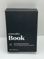 NEW NIB Commodity BOOK Perfume Spray Sample Scent EXPRESSIVE 2ml/0.07oz AUTHNTIC