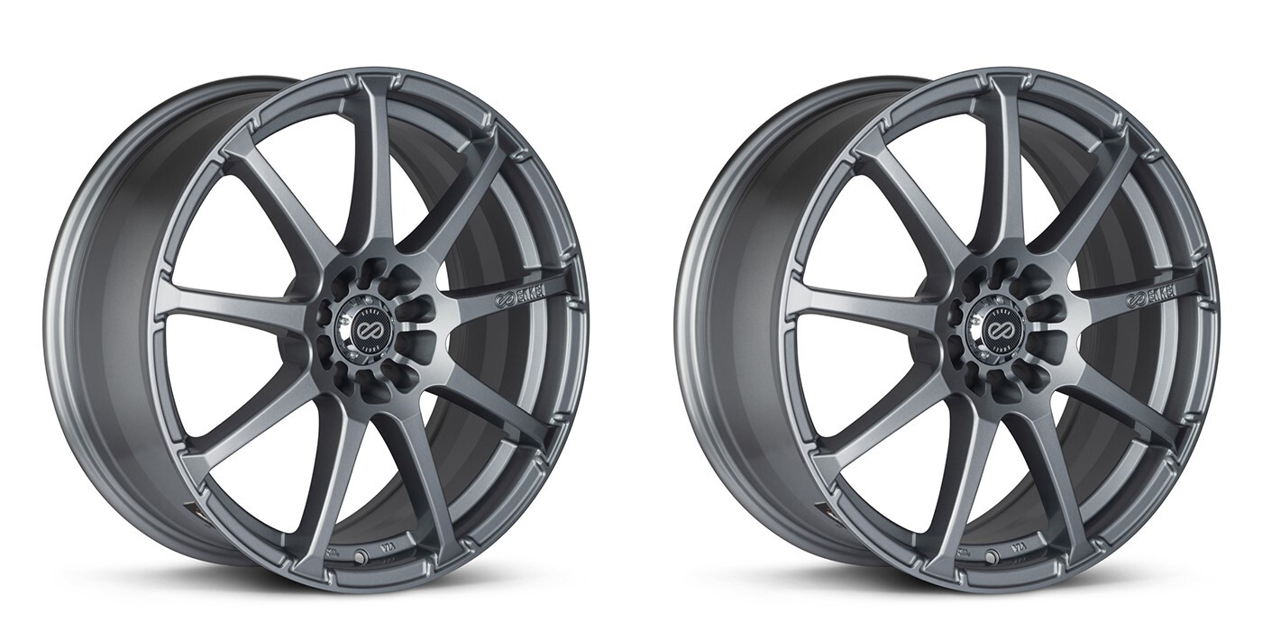 Enkei EDR9 17x7 4x100/114.3 38mm Offset 72.6 Bore Diameter Silver Wheel