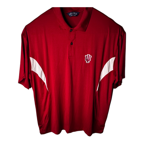 Crable Polo Shirt Indiana Hoosiers Dark Red/White 2XL Shrink Controlled - Picture 2 of 13
