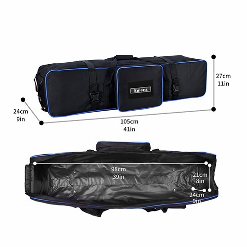 105 cm Grande Impermeable Estuche de Transporte Bolsa para Flash Iluminación Luz Soporte Softbox Kit - Imagen 3 de 12