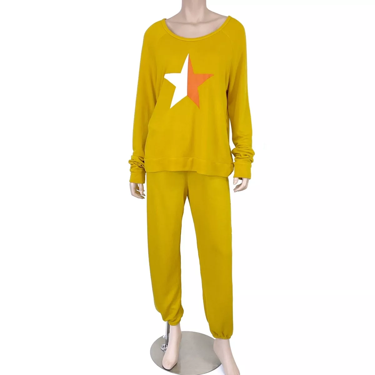 Mustard yellow sweatshirt women's sales