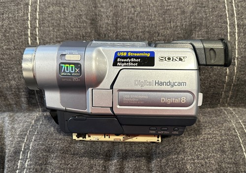 Official Sony Handycam DCR-TRV250 Digital 8 Camcorder! Broken Parts Repair As Is