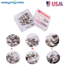 50Pcs Dental Metal Matrices Matrix Band Sectional Contoured Refill S/M/L 50μm