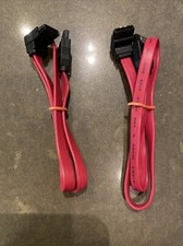 18" SATA 3.0 Cable SATA3 III 6GB/s Right Angle Serial ATA SSD, Red Set of 2 A