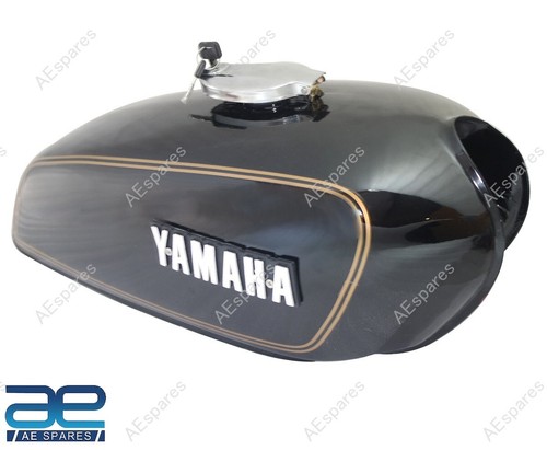 Petrol Gas Fuel Tank With Chrome Lid Cap & Tap For YAMAHA RX100 RX125 ECs - Foto 4 di 9