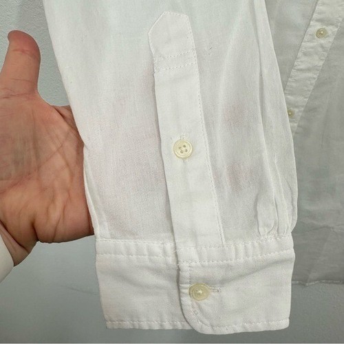 J. Crew Women's Size XXS White Button-up Cotton Voile Shirt Vacation Gauzy NWT - Picture 4 of 7