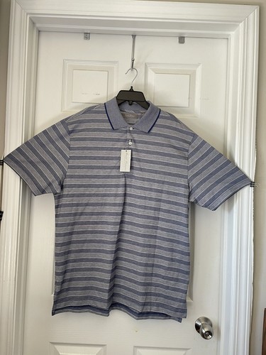 Neu mit Etikett Daniel Cremieux kurzärmeliges Poloshirt Herren Kobalt 75C - Größe L