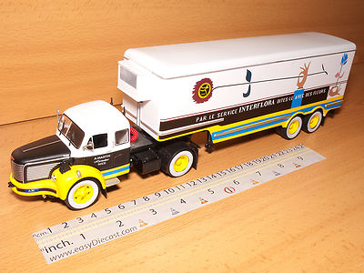 CAMION BERLIET TLR10 M 1959-1960 Fruheauf Prior SEMI REMORQUE ALTAYA 1:43