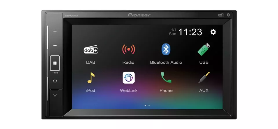 Pioneer DMH-A240DAB Autoradio Bluetooth für Porsche Cayenne 2002-2010 schwarz - Bild 3 von 4