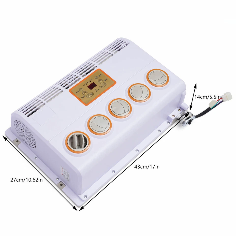 Kit de aire acondicionado colgante universal para coche 12V para vehículos de camión 8000BTU Foto 3 de 4