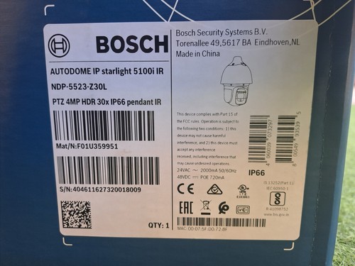 Bosch NDP-5523-Z30L 5100i Autodome, 4MP Starlight 30x Optical Zoom PTZ Camera - Picture 4 of 8