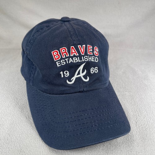 Atlanta Braves 1966 Hat Men One Size Blue Strapback Cap Grosscap MLB Embroidered