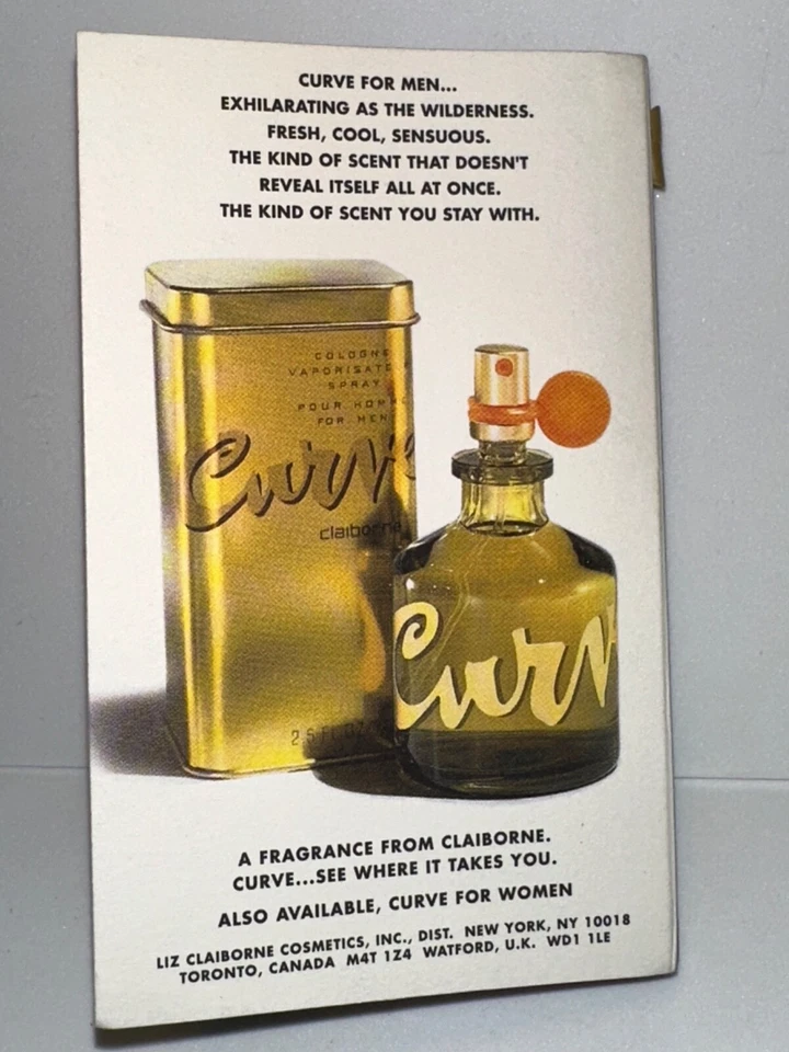 Curve For Men Eau De Parfume de Liz Claiborne, muestra original 1996 Foto 3 de 3