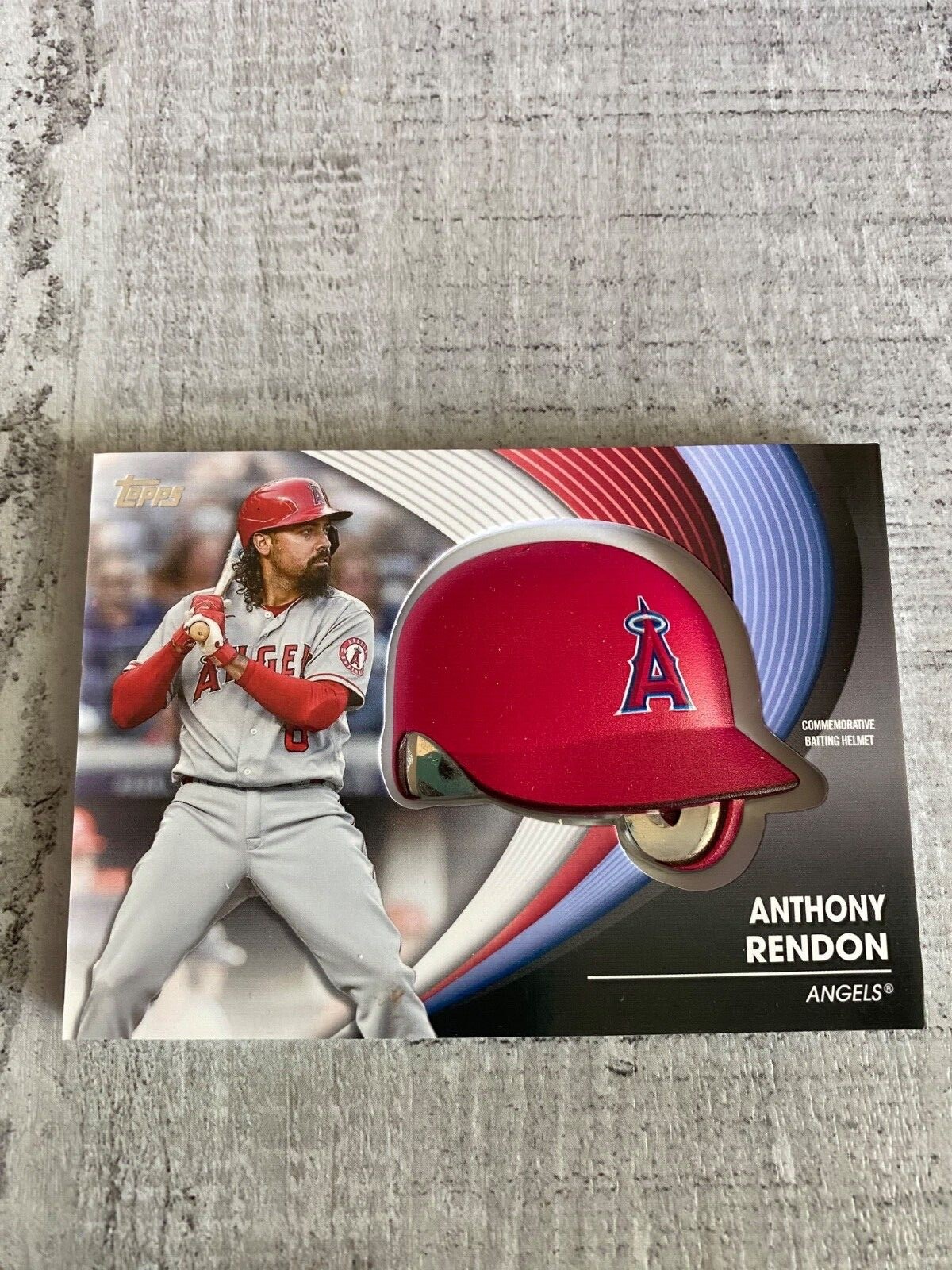 Anthony Rendon 2022 Topps Commemorative Batting Helmet BH-ARE Angels 😇 ⚾️thick 