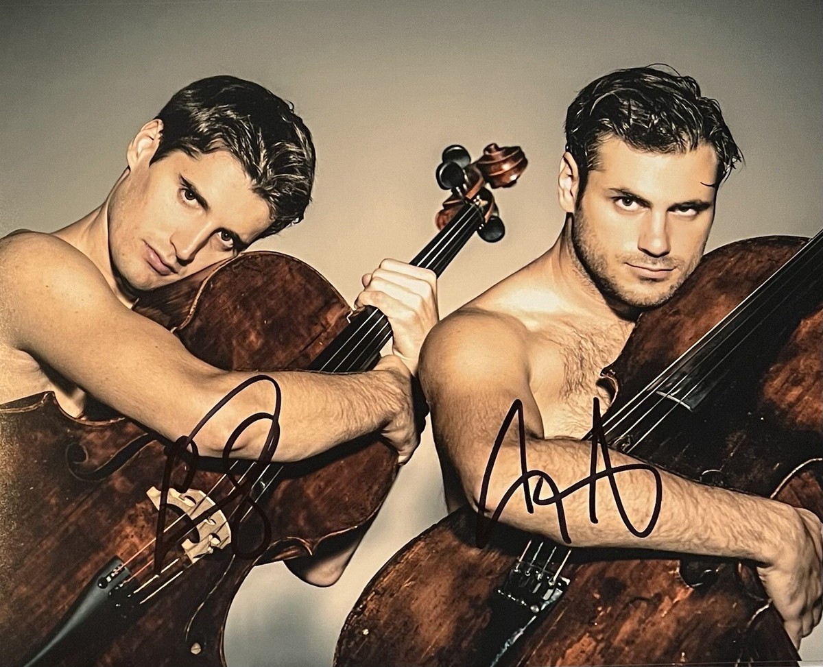 2CELLOS Luka Šulić & Stjepan Hauser Signed Autographed 8x10
