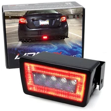 Smoked Lens LED Rear Fog Light, Brake Backup Reverse For 15-21 Subaru WRX STi