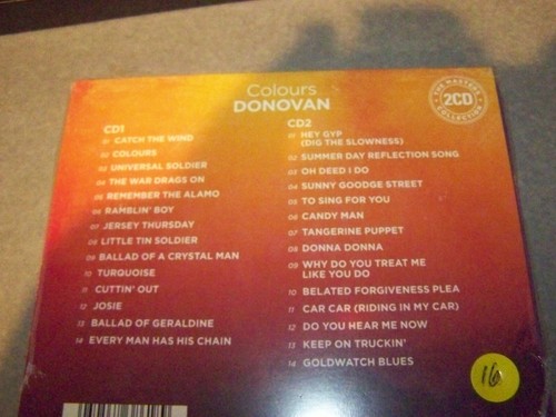 DONOVAN "COLOURS" THE MASTERS COLLECTION U.K. 2 CD IMPORT BRAND NEW - Picture 2 of 2