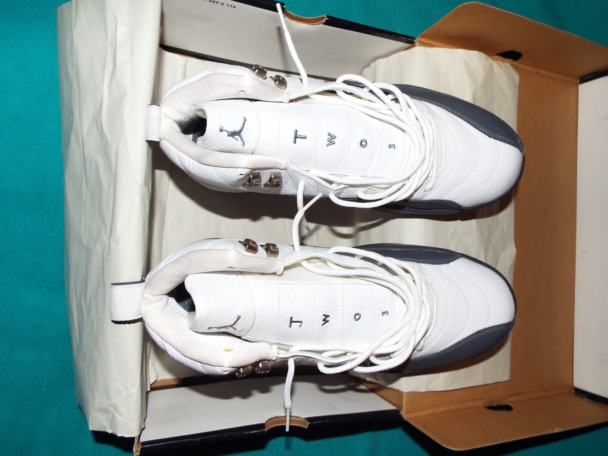 2004 Air Jordan 12 XII Retro Flint Grey White Size 11 New In Box 1