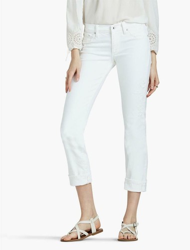 NWOT LUCKY BRAND SWEET CROP WHITE JEANS 