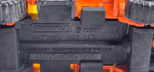 1994 Matchbox Highway Maintenance 43 vintage die-cast toy truck 1/80 scale #17 - Picture 7 of 12