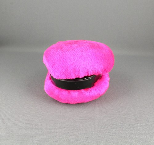 Pink faux fur furry ear muffs warmers fold up classic old school adjustable - Picture 2 of 10