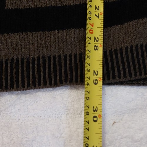 Walter Baker Poncho Sweater Sz M Reza Brown & Black Hooded Oversize Wool Blend - Picture 8 of 8