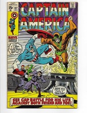 Captain America 127 1970 Marvel Comics VF- 7.5 Tony Stark Nick Fury Android X-4