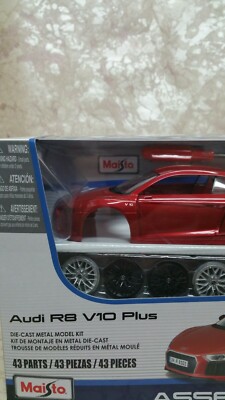 Maisto AUDI R8 V10 Plus Diecast Assembly Line 1:24 NEW | eBay