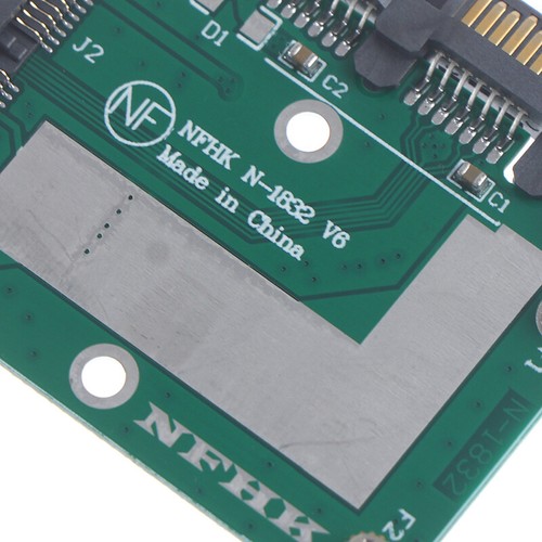 Half height MSATA Mini Pcie SSD To 2.5'' SATA3 6.0gps Adapter Converter Card _co - Photo 7/15