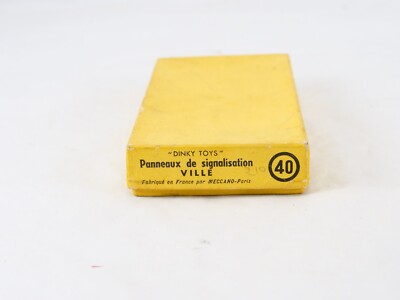 Coffret Dinky Toys N°40 – Panneaux De Signalisation Routière – échelle 1/43 – Boîte D'origine
