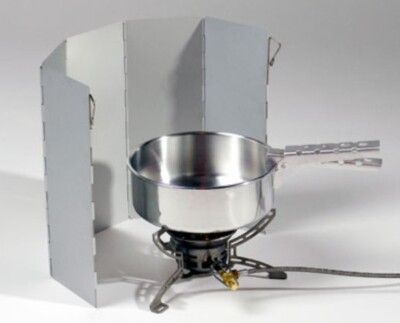 Aluminium Windschutz BasicNature für Campingkocher, 49 x 26 cm ** B-Ware **