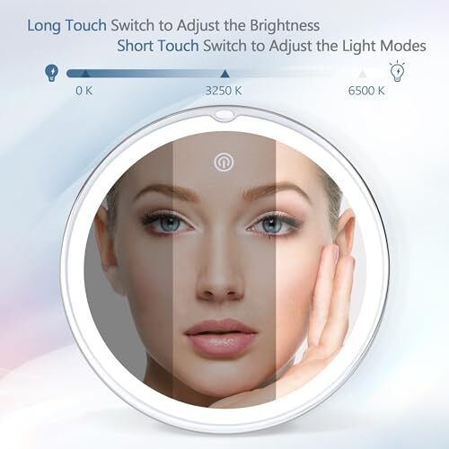 Magnifying Mirror with Light 30X, Lighted Makeup Mirror 30X for White-3aaa - Picture 5 of 8