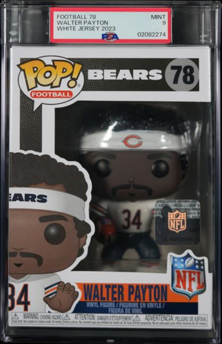 Walter Payton White Jersey Football 78 Funko Pop! PSA 9 MINT