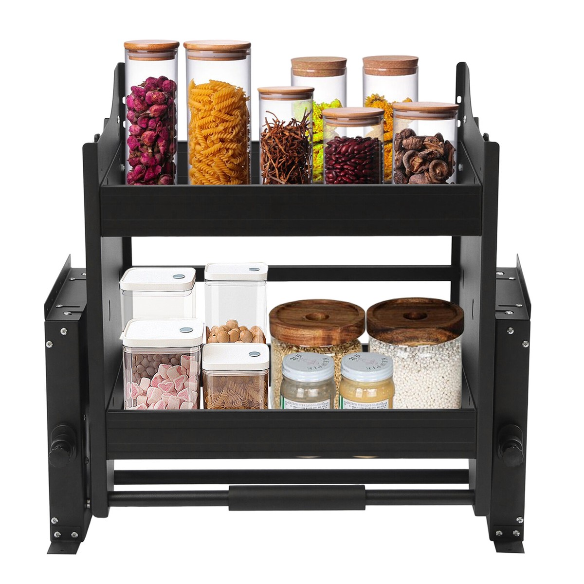 Pull Down Kitchen Cabinet Organizer, Drop Down Spice Rack Easy
