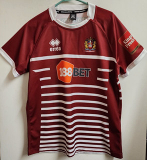 Wigan Warriors Rugby League Shirt Jersey ERREA L
