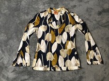 NWT Tory Burch Stephanie Tunic Normandy Blue Tulip Womens Size 0