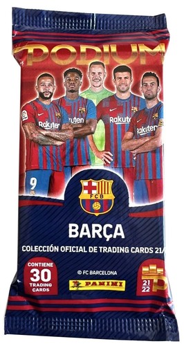5x Panini Barcelona Podium Fußball Soccer FatPack Box 2021-22 - Picture 4 of 4