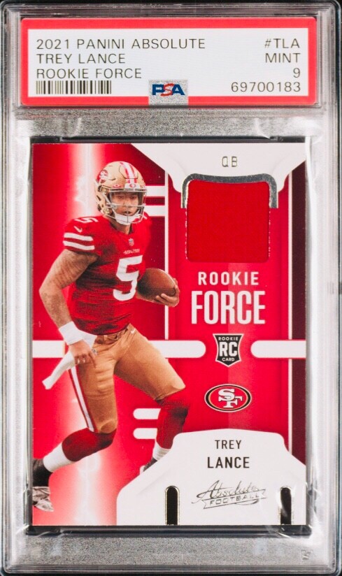 Trey Lance Absolute Rookie Force #TLA Base