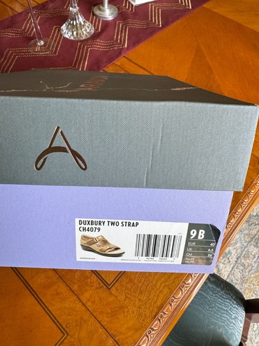 Aravon Duxbury bequeme Damen-Sandale mit 2 Riemen Größe 9 taupemetallic - Bild 5 von 5