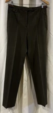 Lauren Ralph Lauren Womens Dress Pants Green High Rise Pleated Size 10