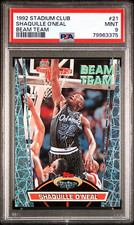 1992-93 TOPPS STADIUM CLUB SHAQUILLE O'NEAL BEAM TEAM RC #21 PSA 9 MINT HOF WOW!