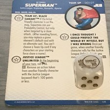DC Heroclix Justice League Unlimited 001.07 Superman Team Up Card