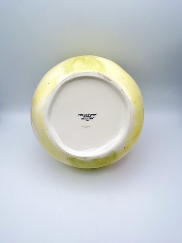 FITZ AND FLOYD SOMMER HILL Cookie Jar 13” Tall Canister Butterfly Pear MINT! - Picture 9 of 17