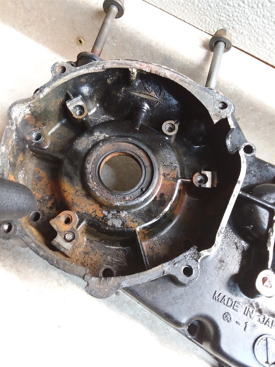 Kawasaki 400 KDX KDX400 Engine Damaged Left Crankcase 1979