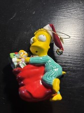 The Simpsons BART AND KRUSTY Christmas Ornament - Kurt S Adler 2004 - Holiday
